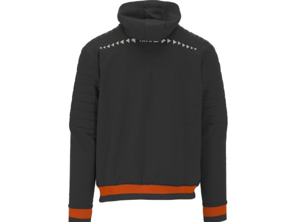 Hoodie Med Dragkedja Svart/Röd Storlek S-XXL