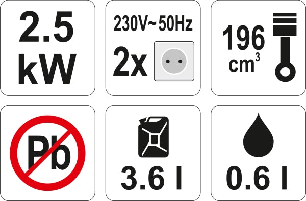 Elverk 2700W AVR 230 V