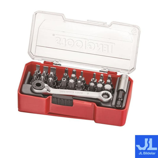 Bits-sats med spärrnyckel Teng Tools