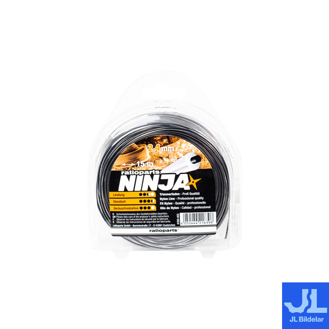 Trimmerlina Ninja tvåkärnig 2.4 mm 15 m