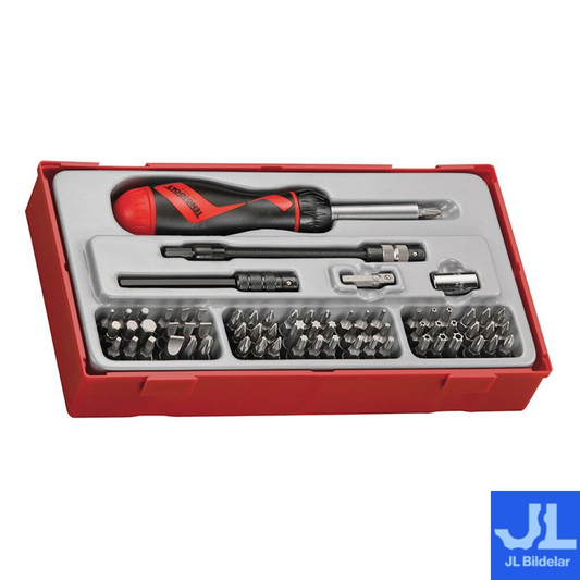 Teng Tools Bitsspärrskruvmejselsats TT1 – 74 delar