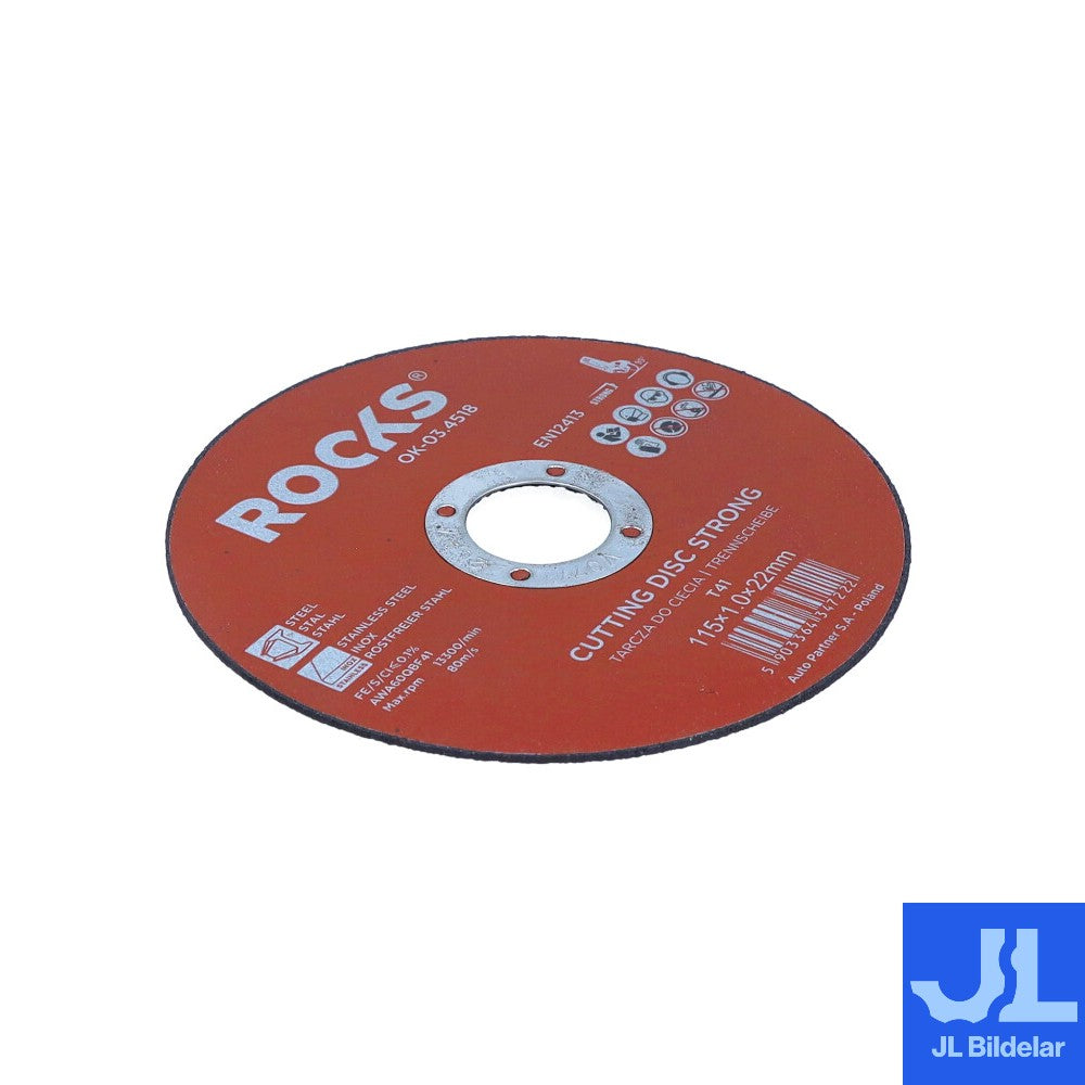 Kapskiva För Metall/INOX 115 x 1,0 x 22,2 mm T41