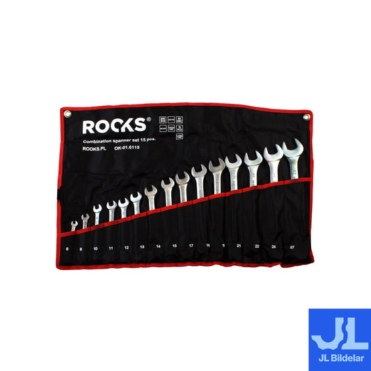 Blocknyckelsats 15 Delar 6-27 mm