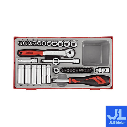 Hylsnyckelsats 1/2", 1/4" Teng Tools